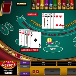 Play Online Cyberstud Poker on your Netbook