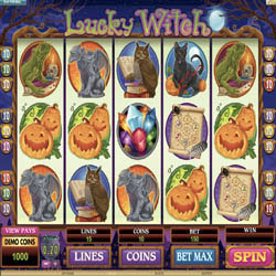 Lucky Witch slot at All Jackpots Casino All Jackpots Casino launched Lucky Witch slot