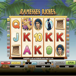 Ramesses Riches slot at Grand Hotel Casino Grand Hotel Casino launched Ramesses Riches slot